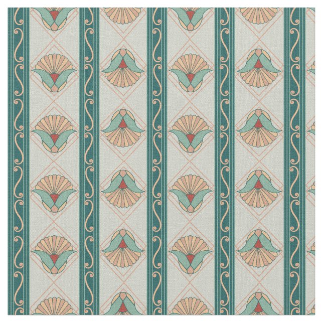 Tissu Bande verte des années 1920 (Fermer)