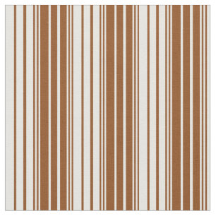 Tissu Bandes Brown et blanches