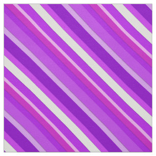 Tissu Bandes de bonbons en couches - violet et orchidée