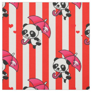 Tissu Bandes De Bonbons Rouge Et Blanc