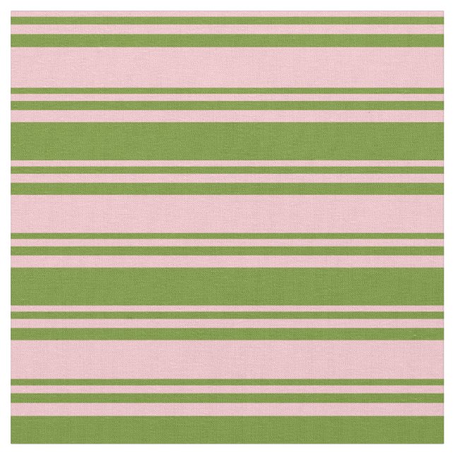 Tissu Bandes roses et vertes (Fermer)