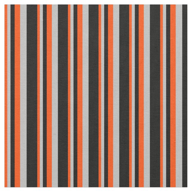 Tissu Bandes rouges, grises et noires (Fermer)
