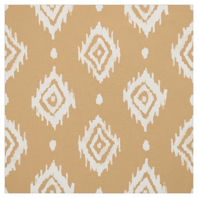 Tissu BARBARIAN Boho Ikat Diamond Gold (Échantillon)