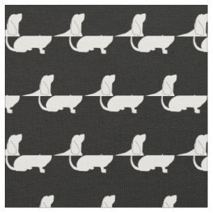 Tissu Basset Hound Chien Silhouette Animal