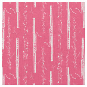Tissu Bassoon Instrument Music Orchestre Band Craft Pink