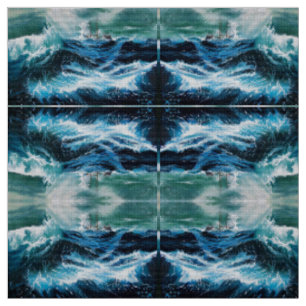 Tissu Bateau dans la mer dans la tempête