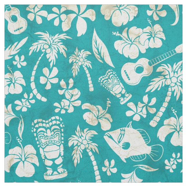 Tissu Batik de Hawaïen de plage de Makapuu (Échantillon)