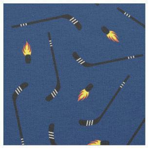Tissu Bâtons de hockey Canards flamboyants Sports Marine