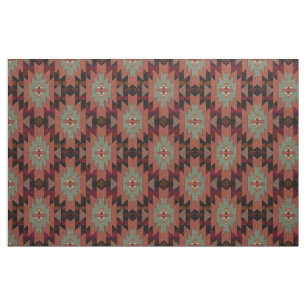 Tissu Beau Style Rustique Sud-Ouest Brun