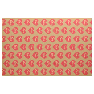 Tissu Beaucoup de Motif d'amour