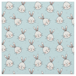 Tissu Bébé Bébé Motif sur Bleu Bébé
