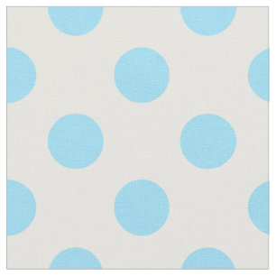 Tissu Bébé pois bleu