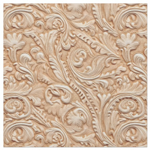 Tissu Beige rustique cuir à outils