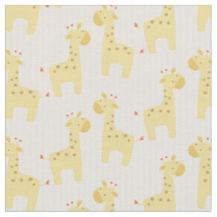 Tissu Belle girafe de bébé