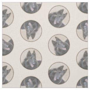 Tissu Berger belge Tervuren Paint Peinture Chien Art