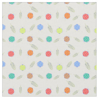 Tissu Bestiole mignon et motif sans couture feuille