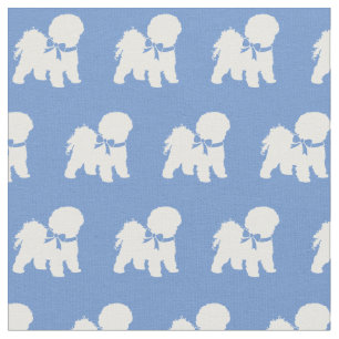 Tissu Bichon Frise Chien Silhouette Animal de compagnie 