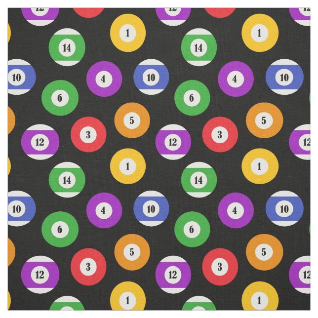 Tissu Billard Billard Pool Player Balls Patternes (Échantillon)