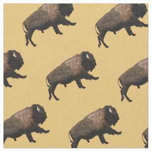 Tissu Bison galopant