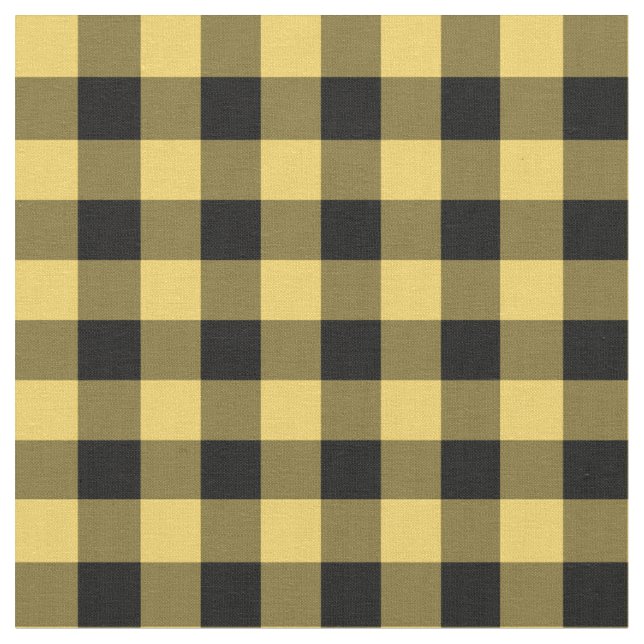 Tissu Bison jaune Primrose Déclenché (Fermer)