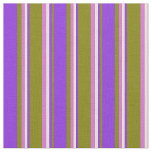 Tissu Bisque, vert, violet et orchidée