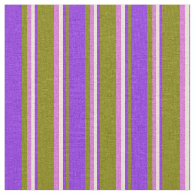 Tissu Bisque, vert, violet et orchidée (Fermer)