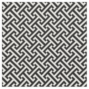 Tissu Black and White Greek