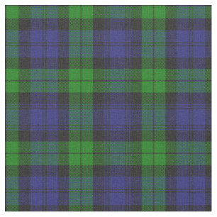 Tissu Black Watch Tartan Plaid Scottish Motif