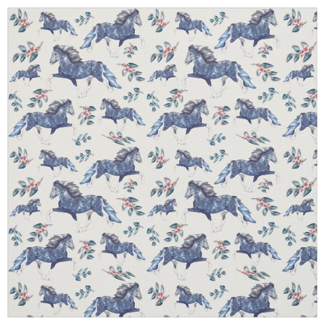 Tissu Blámóða et les jolies fleurs (Échantillon)