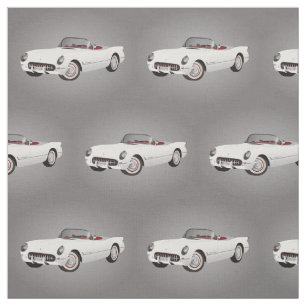 Tissu blanc de Corvette