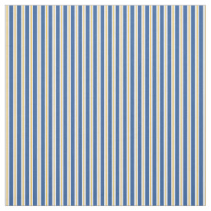 Tissu blanc jaune bleu de rayure verticale