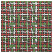 Blanc vert rouge tissé de toile de jute