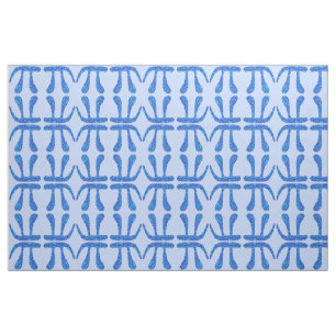 Tissu Bleu bleu de geek de maths de symbole de pi sur le