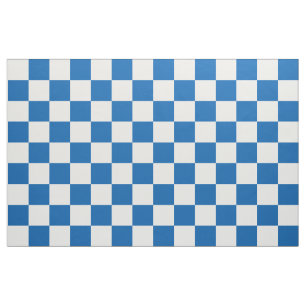 Tissu Bleu Checkered