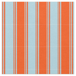 Tissu Bleu clair et rouge Motif des rayures
