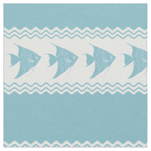 Tissu Bleu Côtier Epinette
