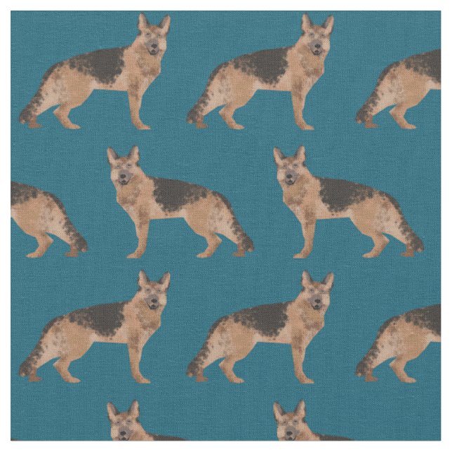 Tissu Bleu de berger allemand (Fermer)