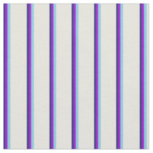Tissu Bleu de minuit, Violet foncé, Bleu du ciel et Beig