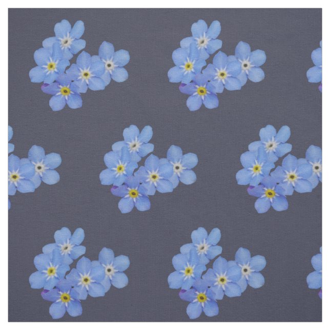 Tissu bleu de myosotis (Échantillon)