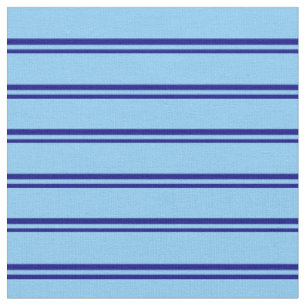 Tissu Bleu et Ciel clair Bleu Motif de rayures