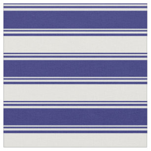 Tissu Bleu et crème à la menthe de minuit