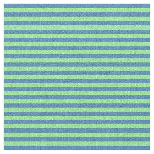 Tissu Bleu et vert clair Motif de rayures (Fermer)