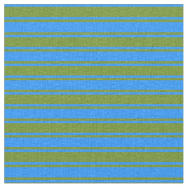 Tissu Bleu et vert Grandes/Lignes Motif (Fermer)