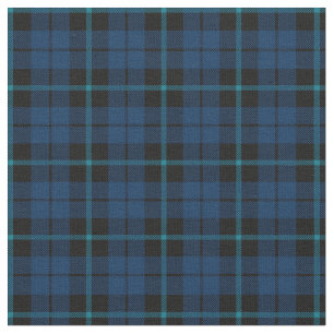 Tissu bleu-foncé avec la copie bleue de plaid de bande