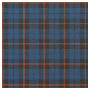 Tissu bleu-foncé avec le plaid rouge print2 de bande