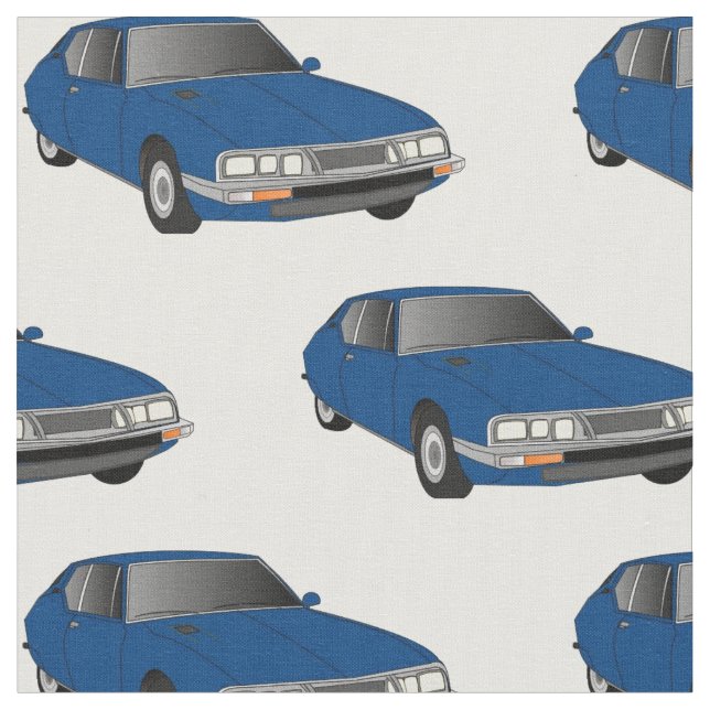 Tissu bleu-foncé de SM de Citroen (Fermer)