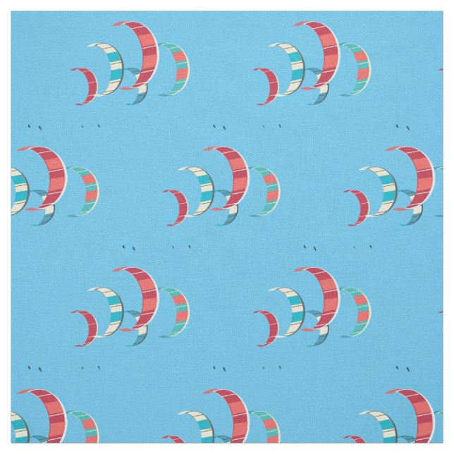Tissu bleu Kite Surfing (Échantillon)