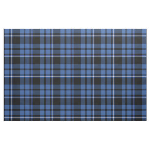 Tissu Bleu noir Tartan Plaid écossais Motif
