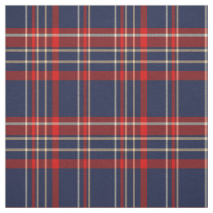 Tissu Bleu, rouge et blanc