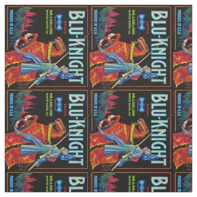 Tissu Blu Knight Fruit Étiquette (Échantillon)